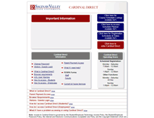 Tablet Screenshot of cardinaldirect.svsu.edu