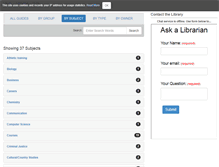 Tablet Screenshot of librarysubjectguides.svsu.edu